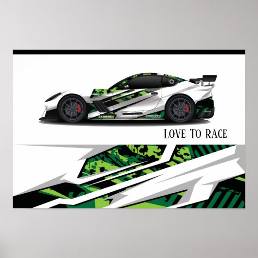 Poster voor automatisch racen (Voorkant)