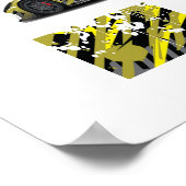 Poster voor automatisch racen (Hoek)