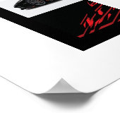 Poster voor automatisch racen (Hoek)