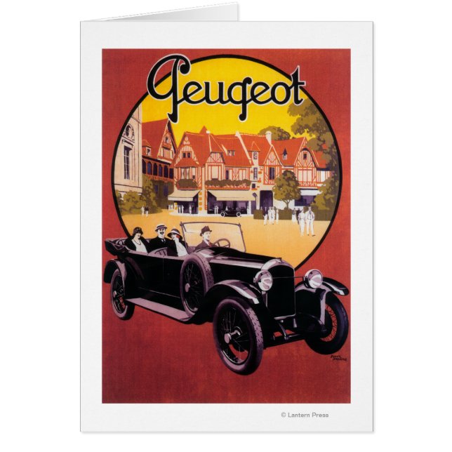 Poster voor automatische promotie van Peugeot (Voorkant)