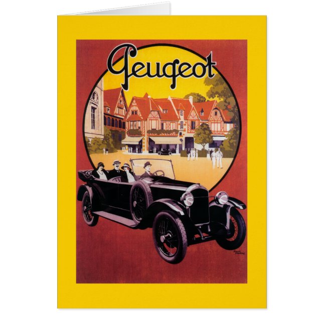 Poster voor automatische promotie van Peugeot (Voorkant)