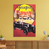 Poster voor automatische promotie van Peugeot Canvas Afdruk (Insitu (Woonkamer))
