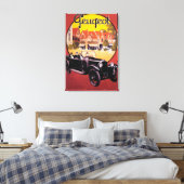 Poster voor automatische promotie van Peugeot Canvas Afdruk (Insitu (Slaapkamer))