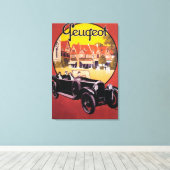 Poster voor automatische promotie van Peugeot Canvas Afdruk (Insitu (Houten vloer))