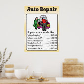 Poster voor automatische reparatie (Keuken)