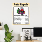 Poster voor automatische reparatie (Thuiskantoor)
