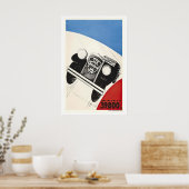 Poster voor autoracen met oldtimers (Keuken)