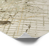 Poster voor Aziatische bonsai en zonneschijn (Hoek)