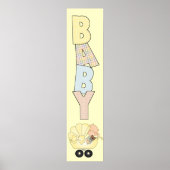 Poster voor baby shower-partij (Voorkant)