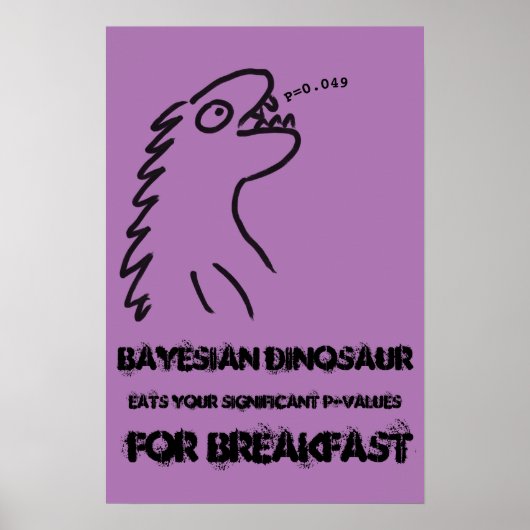 Poster voor Bayesiaanse statistieken (Voorkant)
