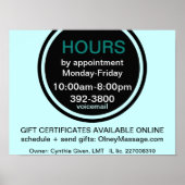 POSTER voor bedrijfsvoordeur (Voorkant)