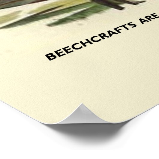 Poster voor beechcraft #1 (Hoek)