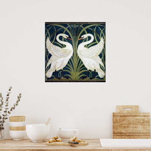 Poster voor behangselpapier voor zwaan, Rush en Ir (Keuken)