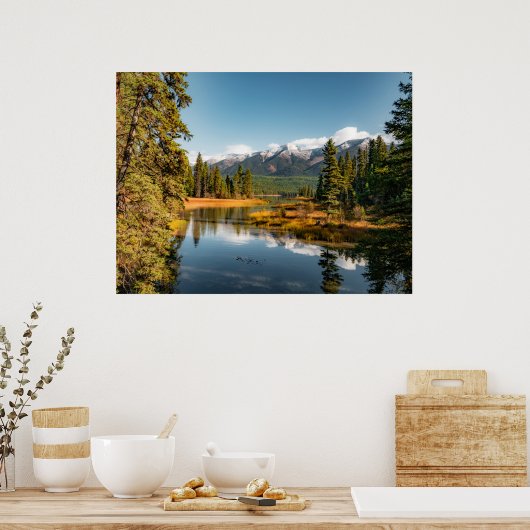 Poster voor bergen (Keuken)