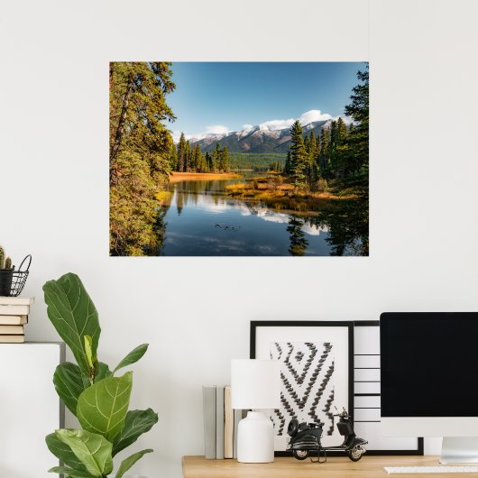 Poster voor bergen (Thuiskantoor)