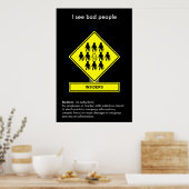Poster voor beveiliging van insiders (Keuken)