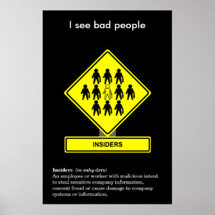 Poster voor beveiliging van insiders