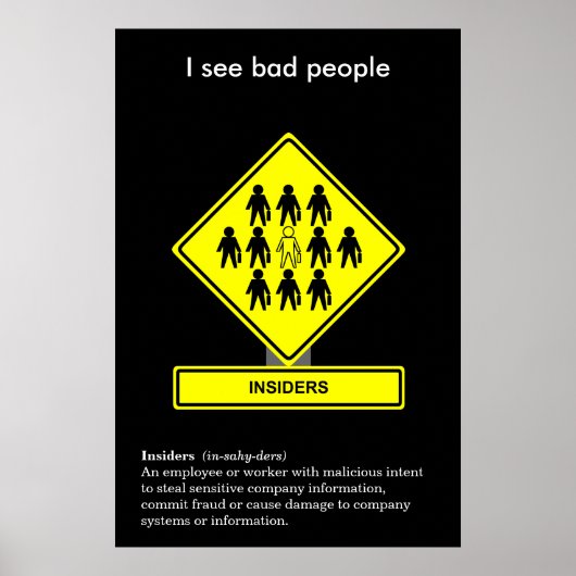 Poster voor beveiliging van insiders (Voorkant)