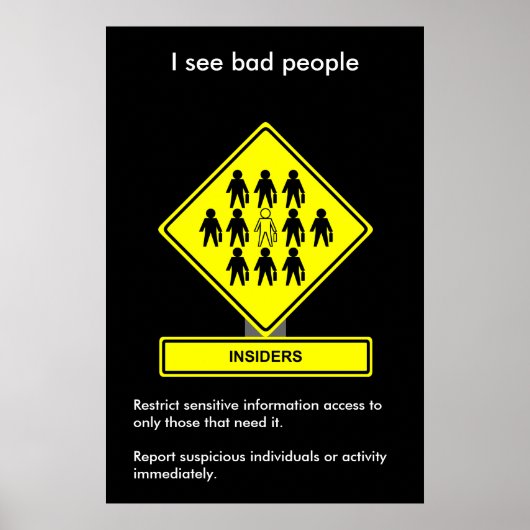 Poster voor beveiliging van insiders (Voorkant)