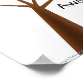 Poster voor bewustmaking van de Puzzle Tree (Hoek)