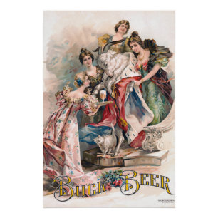 Poster voor bierreclame