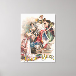 Poster voor bierreclame Canvas Afdruk