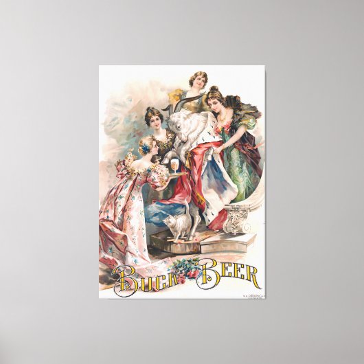  Poster voor bierreclame Canvas Afdruk (Voorkant)