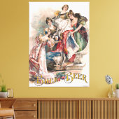  Poster voor bierreclame Canvas Afdruk (Insitu (Woonkamer))