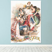  Poster voor bierreclame Canvas Afdruk (Insitu (Houten vloer))