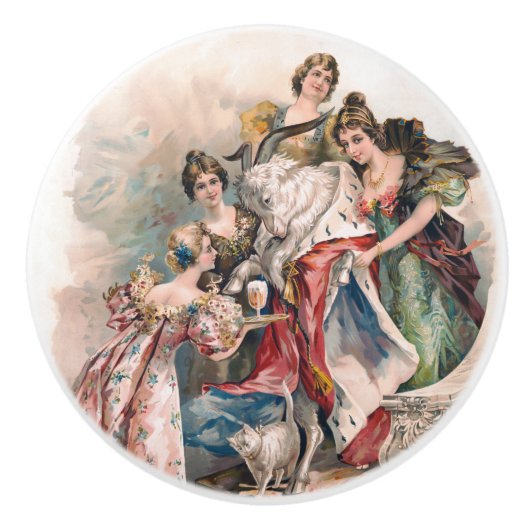  Poster voor bierreclame Keramische Knop (Voorkant)