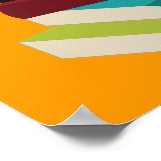 Poster voor bladwijzer voor lezen (Hoek)