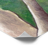 Poster voor blauw en gouden vogelpest (Hoek)