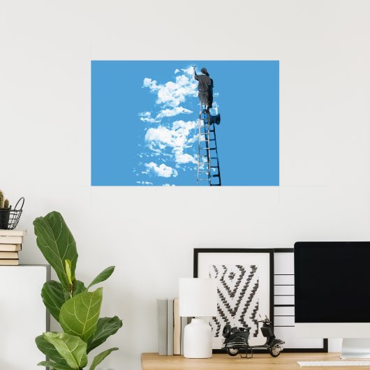 poster voor blauwe hemel (Thuiskantoor)