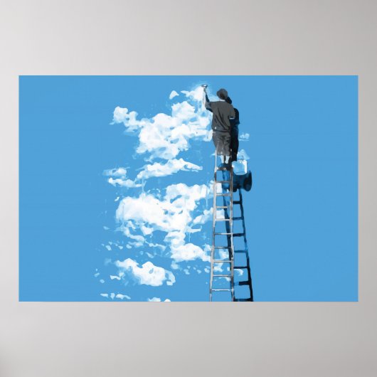 poster voor blauwe hemel (Voorkant)