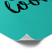 Poster voor blauwgroen muziek met hyperlinks (Hoek)