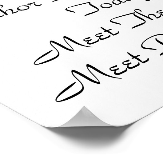 Poster voor boekondertekening (Hoek)