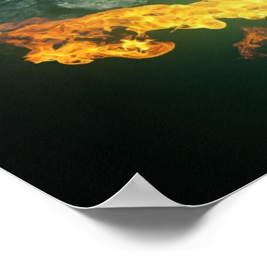 Poster voor brandbluskat (Hoek)