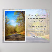 Poster - Voor Brede is de Gate..Narrow is de Weg (Voorkant)