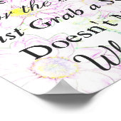 Poster voor bruiloft, Daisy Theme Paars (Hoek)