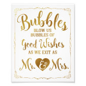 Poster voor bruiloft, gouden bruiloft (Voorkant)