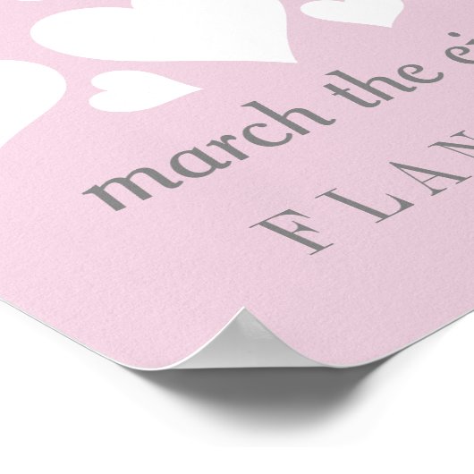 Poster voor bruiloft Guestbook - KIES UW KLEUR 20x (Hoek)