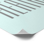 Poster voor bruiloft Guestbook - KIES UW KLEUR 20x (Hoek)