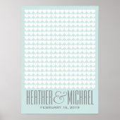 Poster voor bruiloft Guestbook - KIES UW KLEUR 20x (Voorkant)