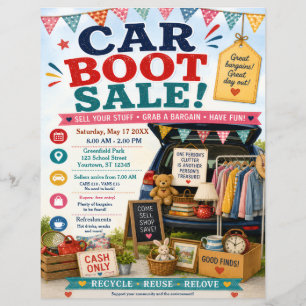 Poster voor Car Boot Sale Flyer