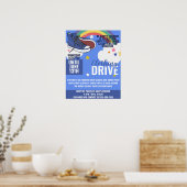 poster voor charitatieve kledingaandrijving, schoe (Keuken)