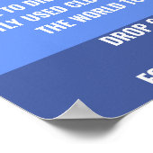 poster voor charitatieve kledingaandrijving, schoe (Hoek)