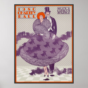 Poster voor  Charity Ball-reclame