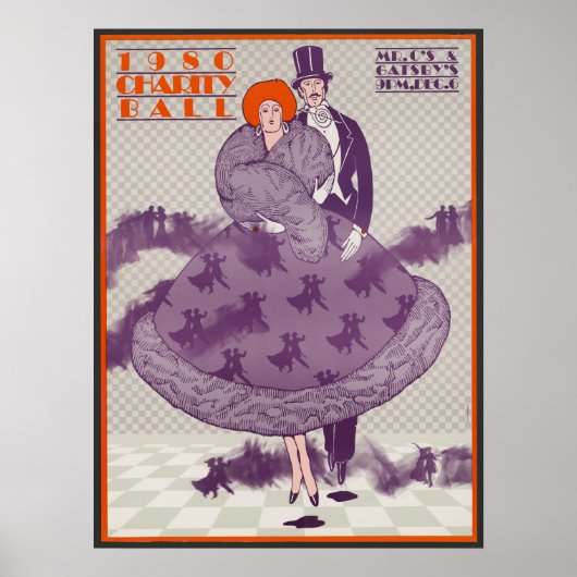 Poster voor Charity Ball-reclame (Voorkant)