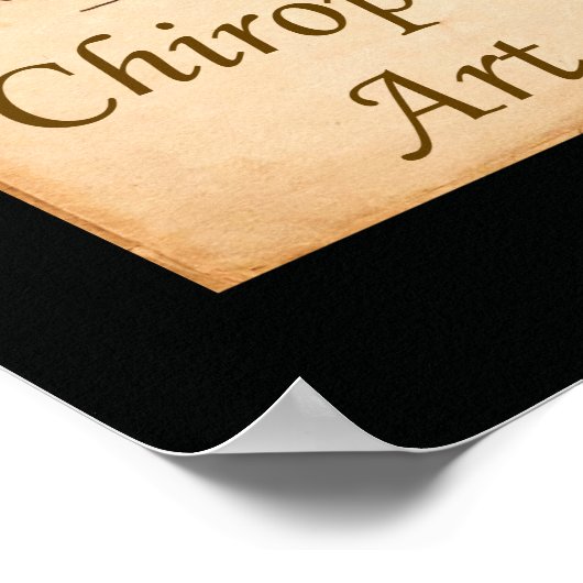 Poster voor Chiropractische art Quote (Hoek)