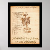 Poster voor Chiropractische art Quote (Voorkant)
